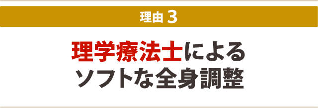 理由③　施術の目的